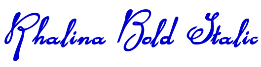 Rhalina Bold Italic الخط